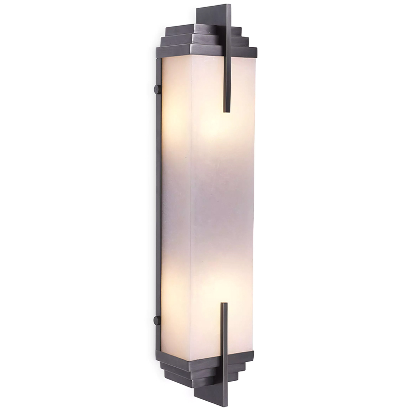 Бра Eichholtz Wall Lamp Harman Bronze Темная бронза Белое матовое стекло Бра Eichholtz Wall Lamp Harman Bronze Темная бронза Белое матовое стекло в Брянске | Loft Concept