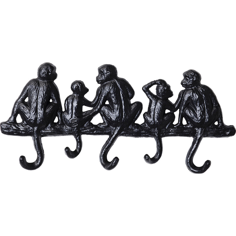 Настенная вешалка Monkey Family S Черный Настенная вешалка Monkey Family S Черный в Брянске | Loft Concept