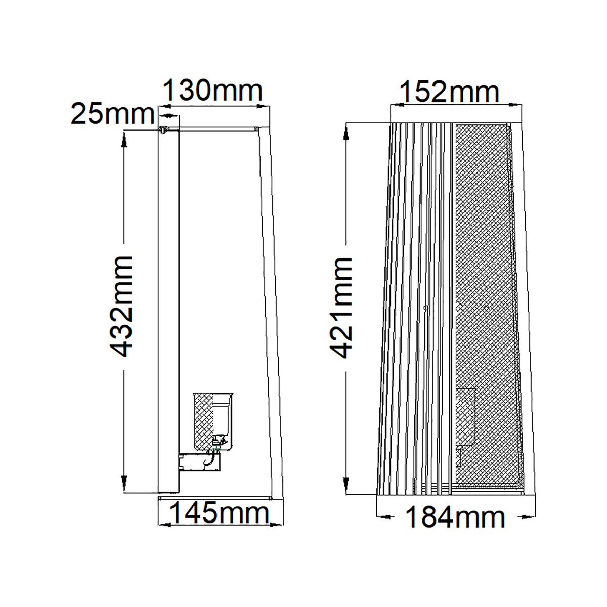 Бра с черными вертикальными линиями Kichler в Брянске