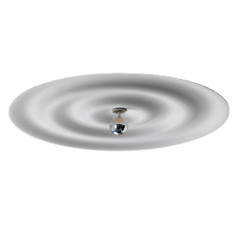 Потолочный светильник круглый Round Plate Белый Потолочный светильник круглый Round Plate Белый в Брянске | Loft Concept