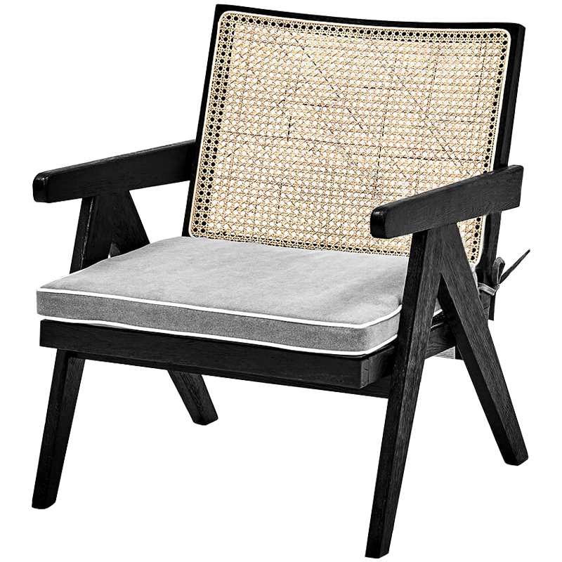 Кресло Leda Chair Черный Бежевый Серый Кресло Leda Chair Черный Бежевый Серый в Брянске | Loft Concept