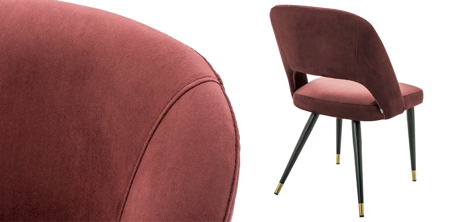 Стул Eichholtz Dining Chair Cipria Bordeaux Стул Eichholtz Dining Chair Cipria Bordeaux - Loft-Concept в Брянске