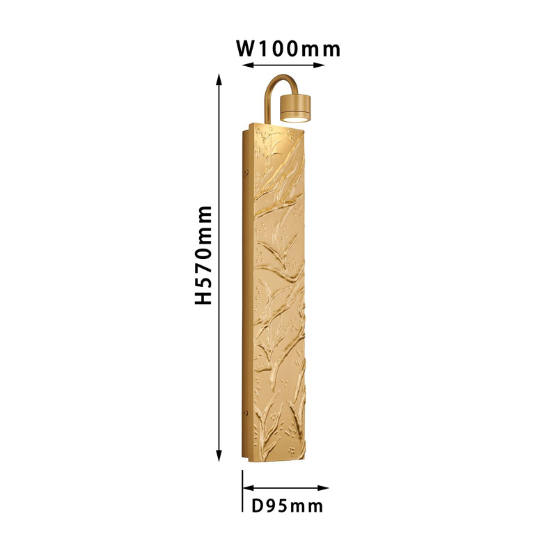 Бра с фактурой дерева Bark Golg в Брянске