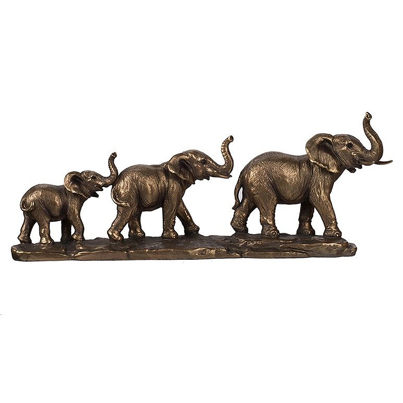 Композиция в виде семьи слонов Elephants Figurine Бронза Композиция в виде семьи слонов Elephants Figurine Бронза в Брянске | Loft Concept