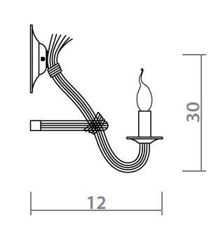 Бра Loft Rope Candle Bra Бра Loft Rope Candle Bra в Брянске