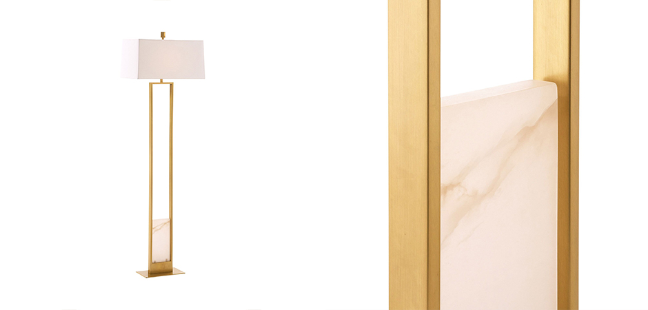 Торшер Arteriors MARKHAM FLOOR LAMP Brass Торшер Arteriors MARKHAM FLOOR LAMP Brass - Loft-Concept в Брянске