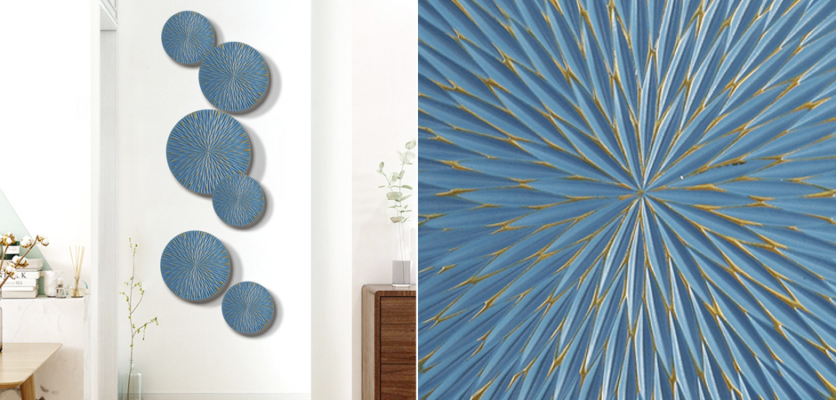 Арт-объект на стену Blue Discs Арт-объект на стену Blue Discs - Loft-Concept в Брянске