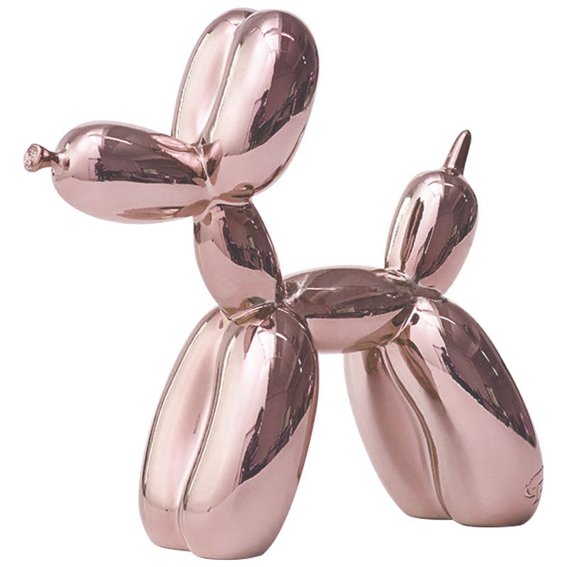 Статуэтка Jeff Koons Balloon Dog Chrome Pink Розовое золото в Брянске | Loft Concept 