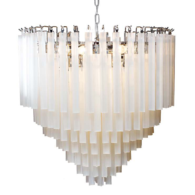Люстра Eichholtz Chandelier Nova Chrome Молочный Хром Люстра Eichholtz Chandelier Nova Chrome Молочный Хром в Брянске | Loft Concept