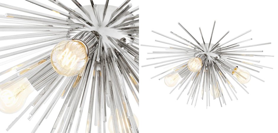 Потолочный светильник Ceiling Lamp Boivin Nickel Потолочный светильник Ceiling Lamp Boivin Nickel - Loft-Concept в Брянске