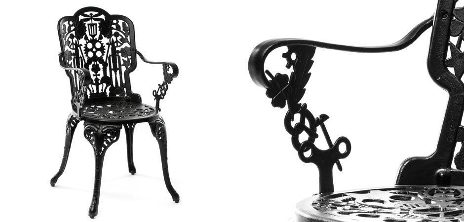 Стул Seletti Industry Collection ALUMINIUM ARMCHAIR – BLACK Стул Seletti Industry Collection ALUMINIUM ARMCHAIR – BLACK - Loft-Concept в Брянске