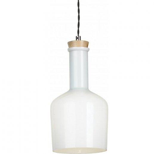 Подвесной светильник Glass Bottle Light 2 Белый Подвесной светильник Glass Bottle Light 2 Белый в Брянске | Loft Concept
