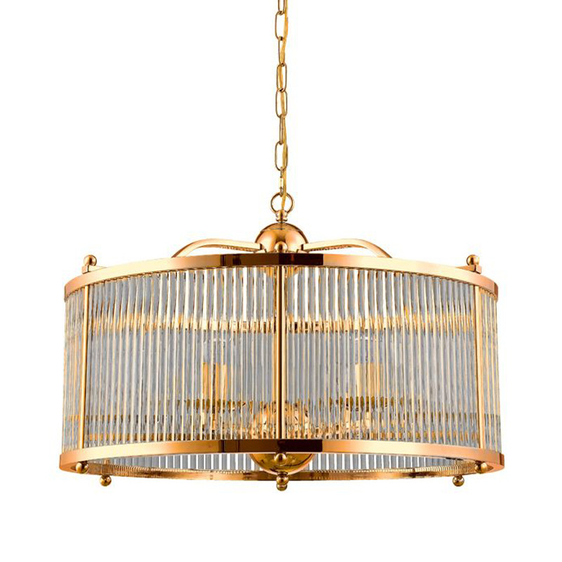 Люстра Gorden Gold Chandelier Золотой Прозрачное Стекло Люстра Gorden Gold Chandelier Золотой Прозрачное Стекло в Брянске | Loft Concept