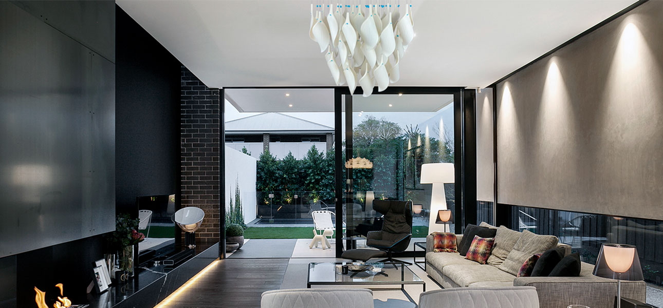 Дизайнерская люстра White Flower Petals высота 60 см - фото