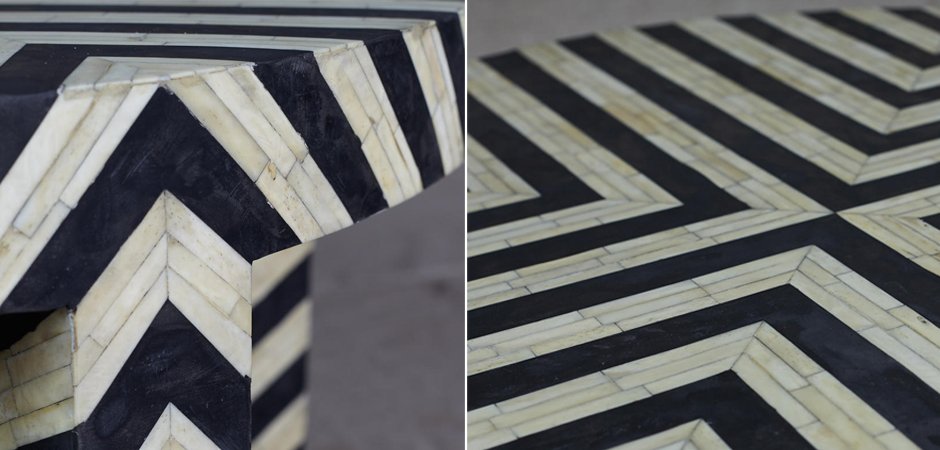 Кофейный стол Inlaid Bone Zigzag Кофейный стол Inlaid Bone Zigzag - Loft-Concept в Брянске