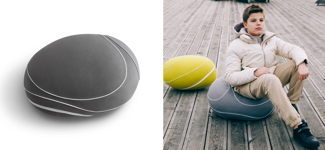 Уличный Пуф-Камень "ДЕВОН" - фото