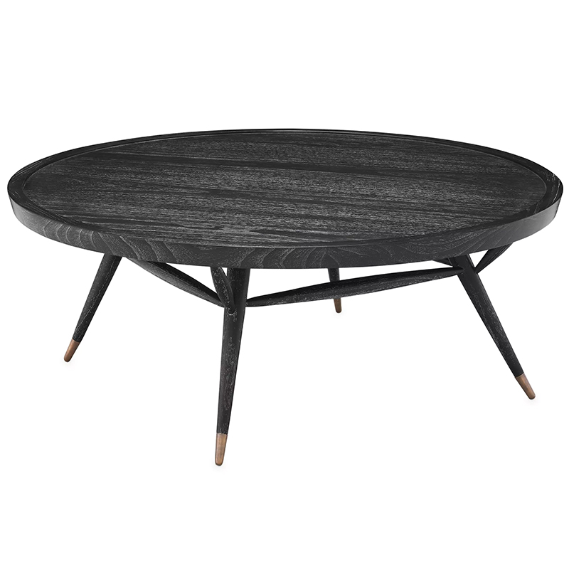 Кофейный стол Eichholtz Coffee Table Phoenix Черный Латунь Кофейный стол Eichholtz Coffee Table Phoenix Черный Латунь в Брянске | Loft Concept