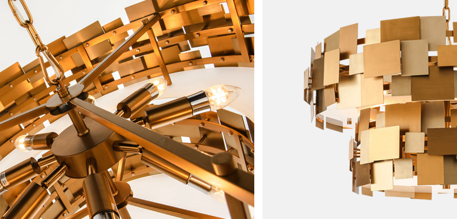 Люстра Gold Plate Chandelier 8 Люстра Gold Plate Chandelier 8 - Loft-Concept в Брянске