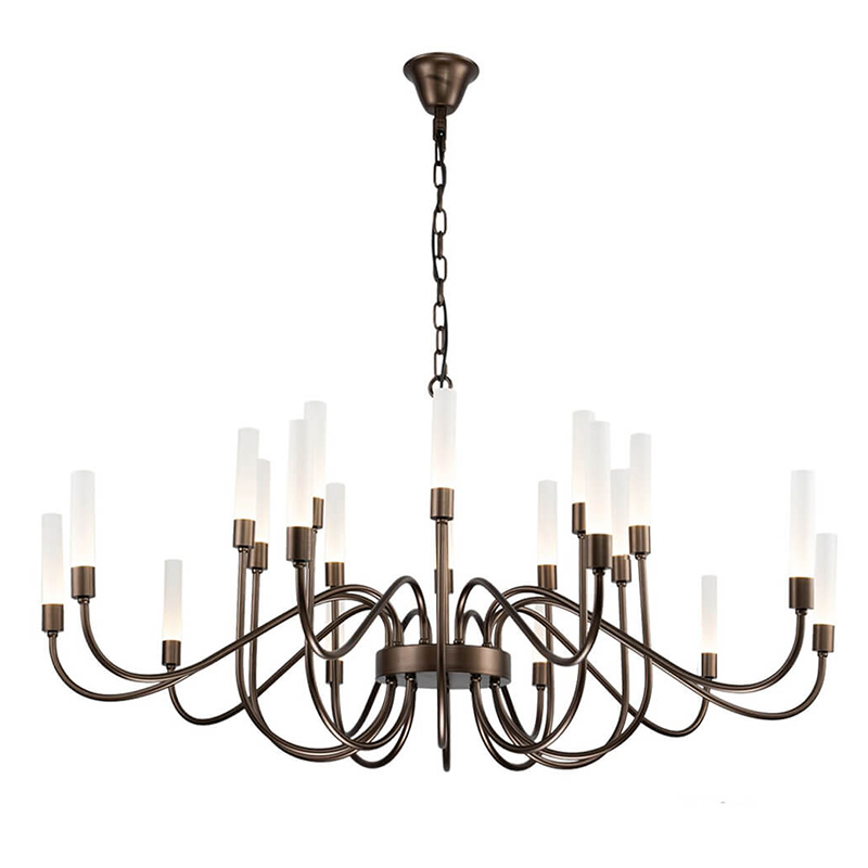 Люстра Faiber Brown Chandelier Коричневый Люстра Faiber Brown Chandelier Коричневый в Брянске | Loft Concept