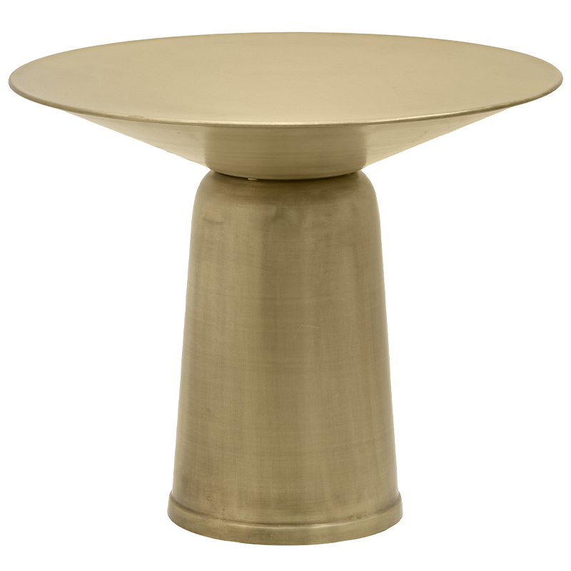 Круглый обеденный металлический стол Modern Caldron Metal Dining Table Золотой Круглый обеденный металлический стол Modern Caldron Metal Dining Table Золотой в Брянске | Loft Concept