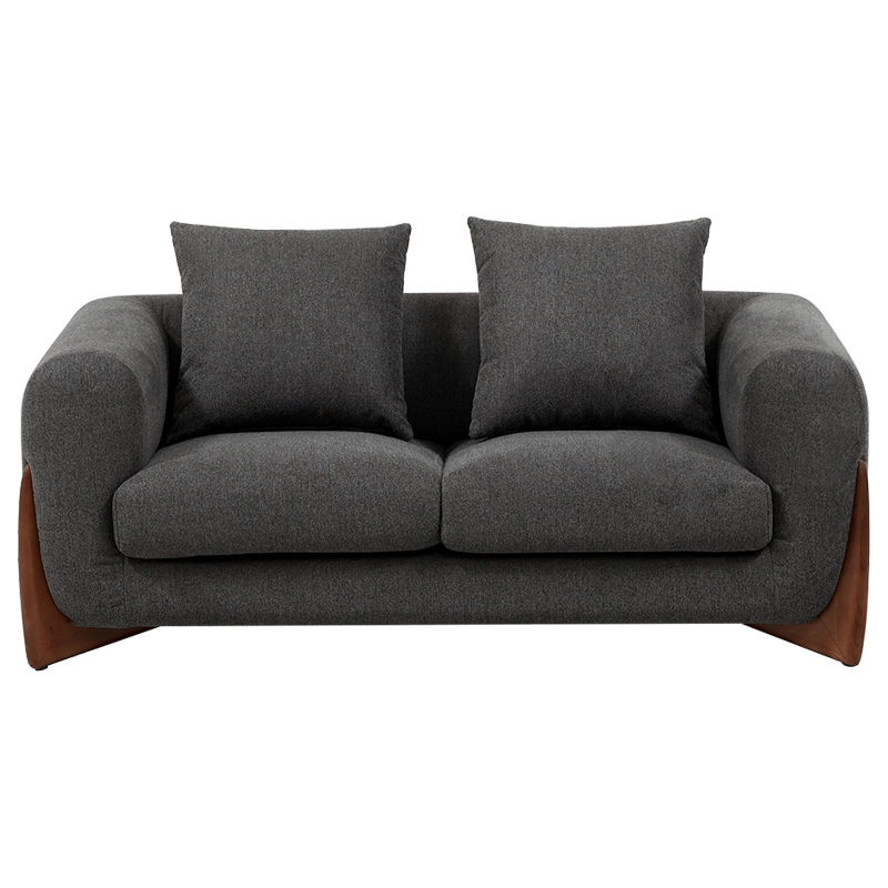 Диван Cuthbert Dark Gray Sofa Серый Коричневый Диван Cuthbert Dark Gray Sofa Серый Коричневый в Брянске | Loft Concept