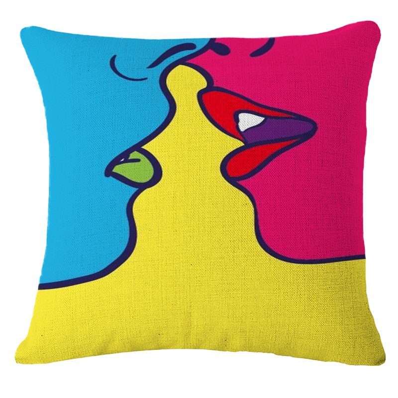Декоративная подушка Lips and Face #9 Мульти Декоративная подушка Lips and Face #9 Мульти в Брянске | Loft Concept