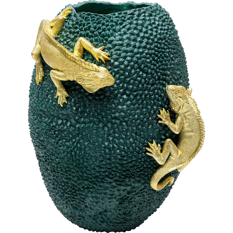 Ваза Two Lizards and green fruit Зеленый Ваза Two Lizards and green fruit Зеленый в Брянске | Loft Concept