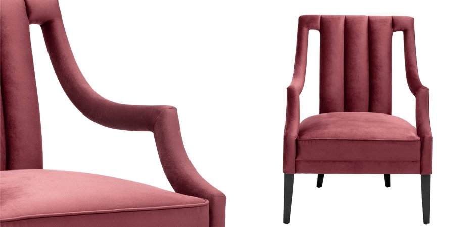 Кресло Eichholtz Chair Ermitage Bordeaux Кресло Eichholtz Chair Ermitage Bordeaux - Loft-Concept в Брянске