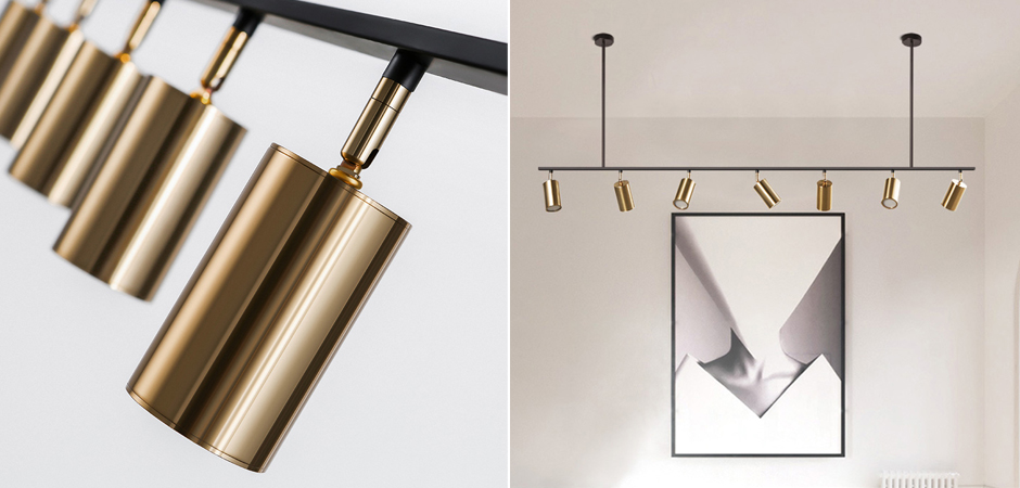 Реечный светильник с поворотными спотами LINO - Loft-Concept в Брянске