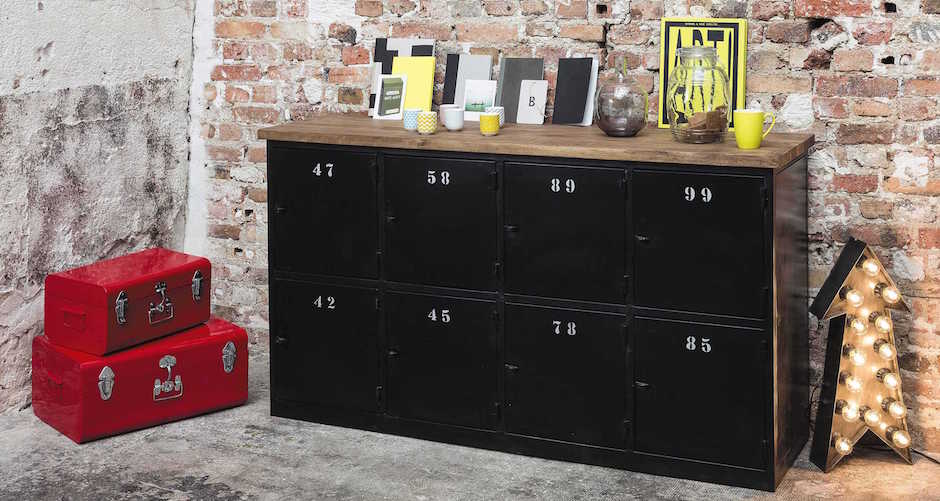 Комод в стиле Лофт с 8-ю дверцами Industrial Rust Eight Chest Комод в стиле Лофт с 8-ю дверцами Industrial Rust Eight Chest - Loft-Concept в Брянске