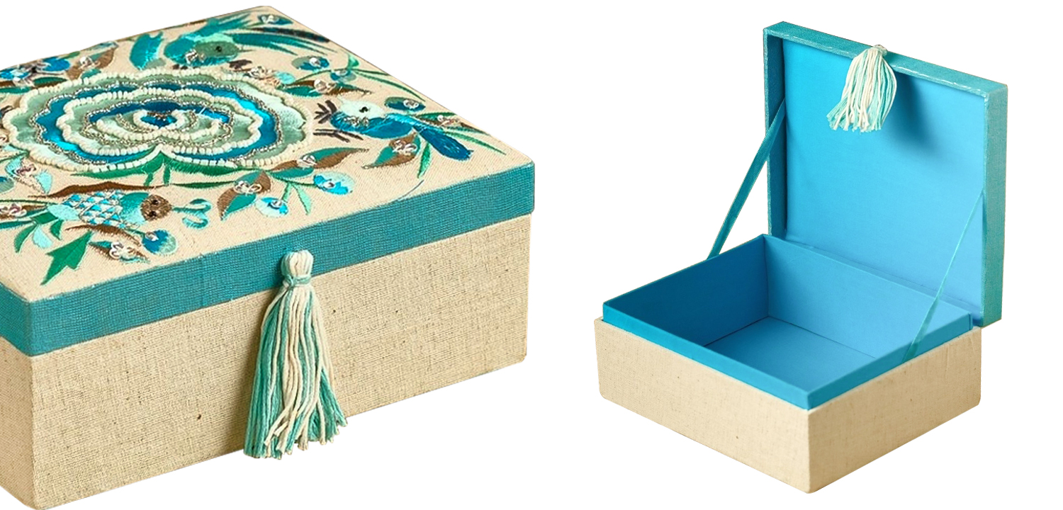 Шкатулка с вышивкой из бисера Kelley Beads Embroidery Box - фото