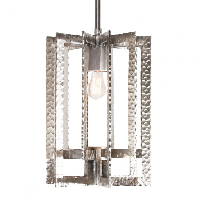 Подвесной Светильник Textured Cage Pendant Lamp silver Серебряный Подвесной Светильник Textured Cage Pendant Lamp silver Серебряный в Брянске | Loft Concept