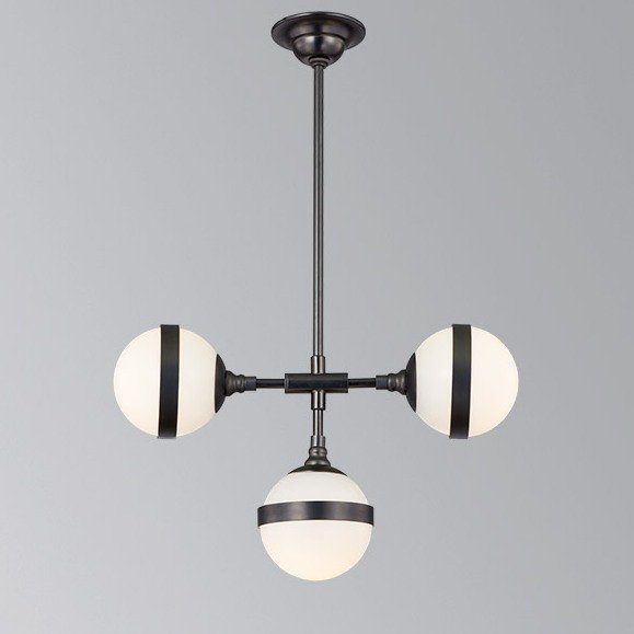 Люстра Peggy Futura lamp III Hangar Design Черный Молочный Люстра Peggy Futura lamp III Hangar Design Черный Молочный в Брянске | Loft Concept