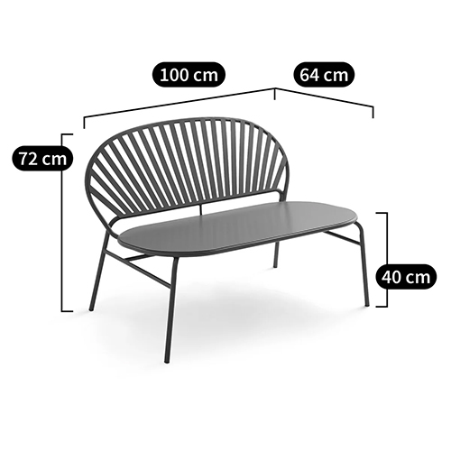 Зелёная скамья из стали Goodwin Metal Bench Green Зелёная скамья из стали Goodwin Metal Bench Green в Брянске