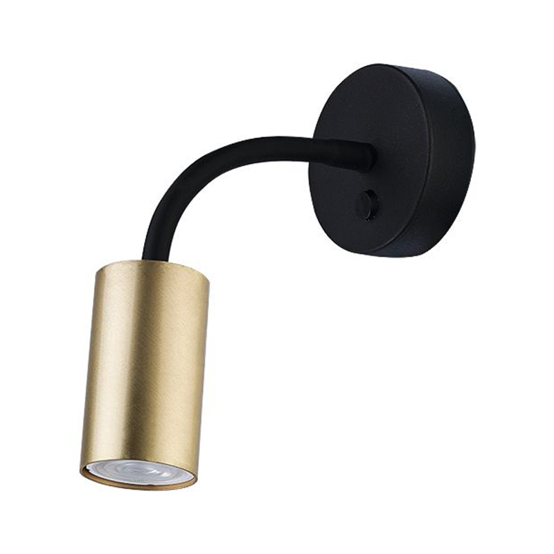Бра Noor Spot Wall Lamp brass Латунь Черный Бра Noor Spot Wall Lamp brass Латунь Черный в Брянске | Loft Concept