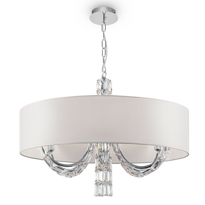 Люстра Damiana Chandelier 70 Белый Хром Люстра Damiana Chandelier 70 Белый Хром в Брянске | Loft Concept