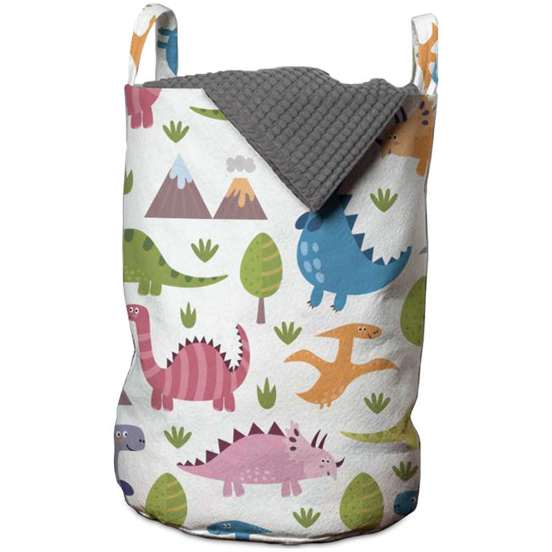 Корзина Colored Dinosaurs Basket Мульти Белый Корзина Colored Dinosaurs Basket Мульти Белый в Брянске | Loft Concept