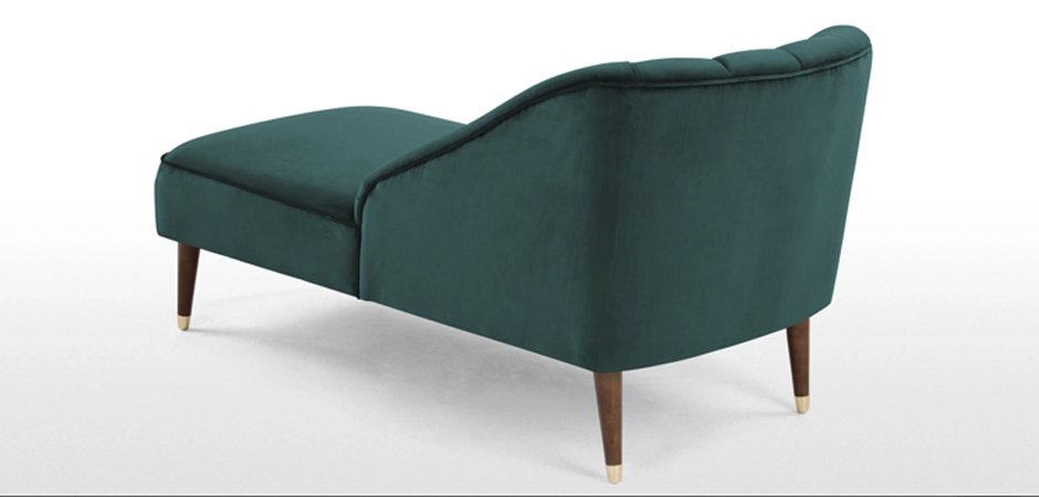 Кушетка Chaise Longue, Peacock Blue Velvet Кушетка Chaise Longue, Peacock Blue Velvet - Loft-Concept в Брянске