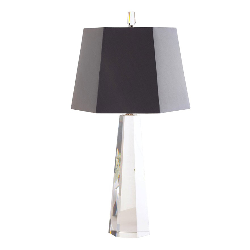 Настольная лампа Crystal Pyramid Table lamp Черный Настольная лампа Crystal Pyramid Table lamp Черный в Брянске | Loft Concept
