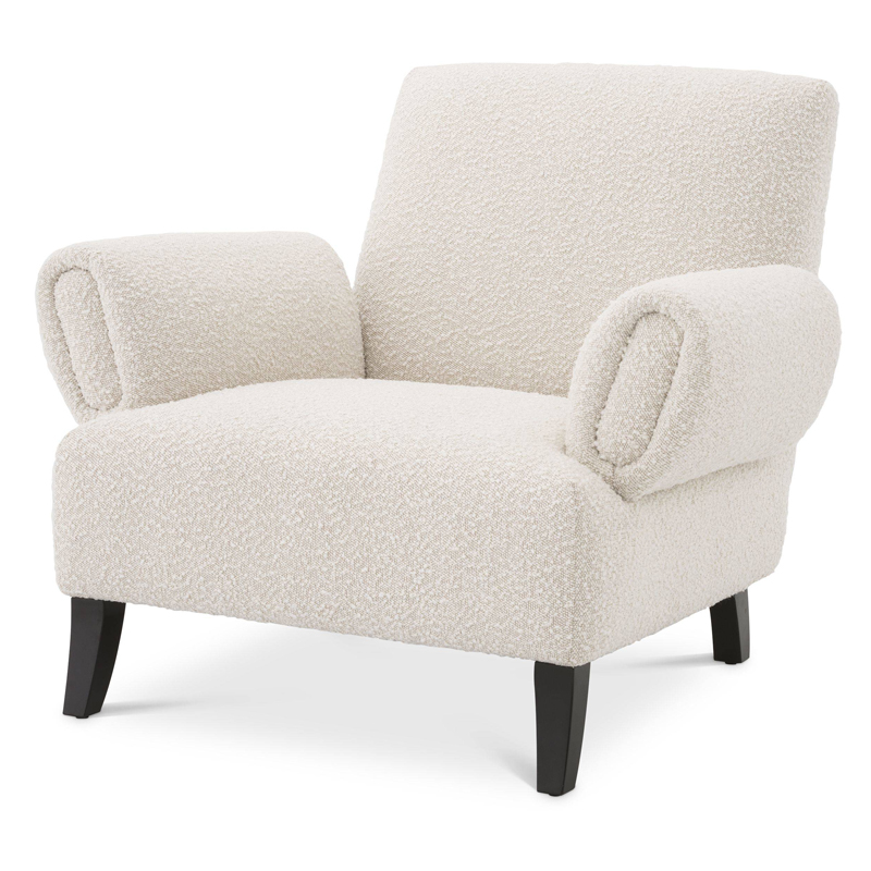 Кресло Eichholtz Chair Fausto Кремовый Черный Кресло Eichholtz Chair Fausto Кремовый Черный в Брянске | Loft Concept