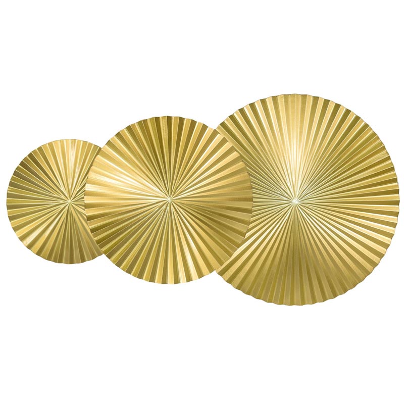 Арт-объект Apollo Gold Wall Plaque Disc 3 Золотой Арт-объект Apollo Gold Wall Plaque Disc 3 Золотой в Брянске | Loft Concept