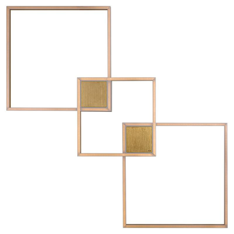 Потолочный светильник Squares Trio Geometrical Shape Ceiling Light Золотой Белый Потолочный светильник Squares Trio Geometrical Shape Ceiling Light Золотой Белый в Брянске | Loft Concept