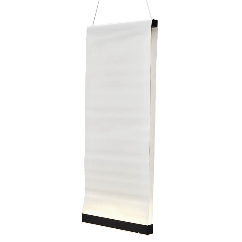 Дизайнерский подвесной светильник из текстиля CANVAS HANGING LAMP 90 Белый Черный Дизайнерский подвесной светильник из текстиля CANVAS HANGING LAMP 90 Белый Черный в Брянске | Loft Concept