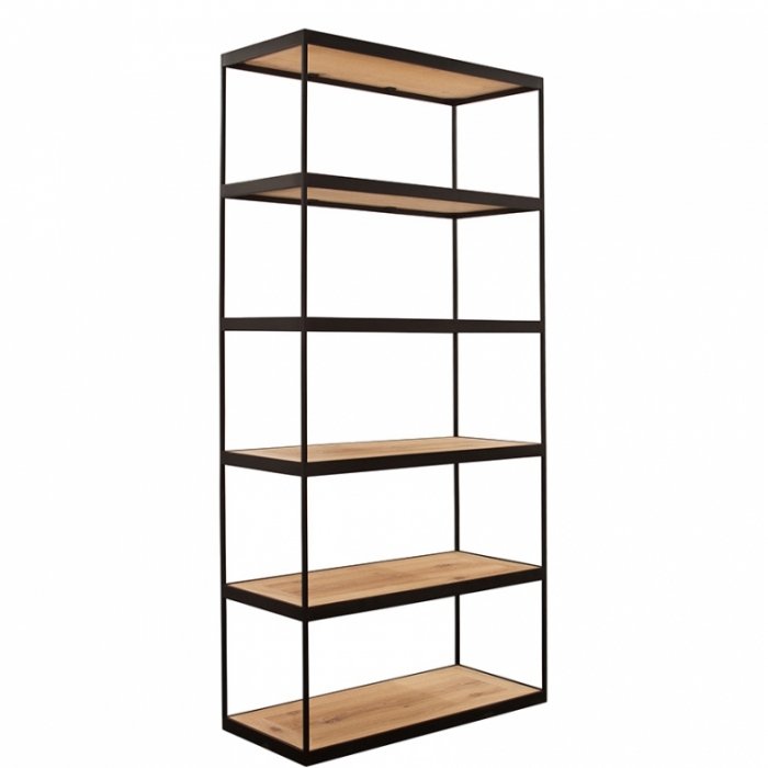 Стеллаж Industrial Oak Shelving Unit Стеллаж Industrial Oak Shelving Unit в Брянске | Loft Concept