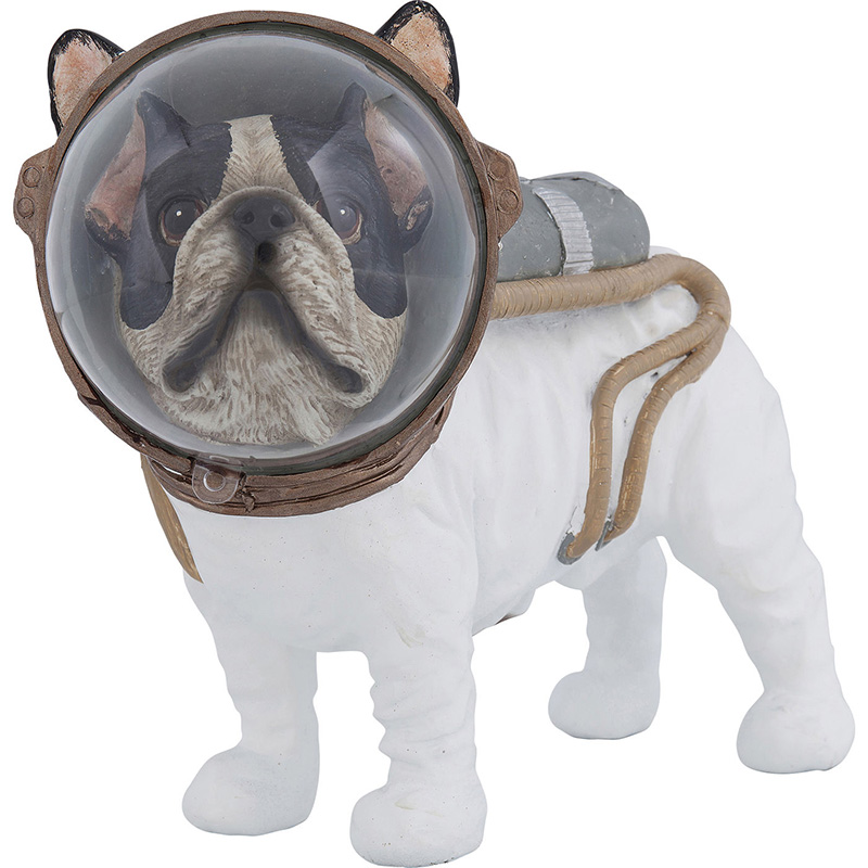 Статуэтка Space Bulldog Белый Коричневый Черный Статуэтка Space Bulldog Белый Коричневый Черный в Брянске | Loft Concept