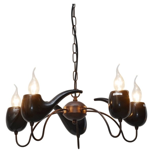 Люстра Smoking Pipes Chandelier Черный Люстра Smoking Pipes Chandelier Черный в Брянске | Loft Concept