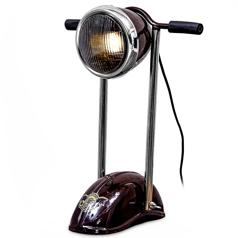 Настольная лампа Moto Loft Table lamp Бургундский красный Настольная лампа Moto Loft Table lamp Бургундский красный в Брянске | Loft Concept