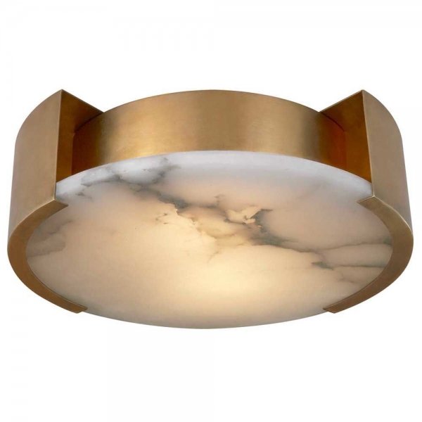Потолочный светильник Melange Small Flush Mount Lamp Латунь Белый Потолочный светильник Melange Small Flush Mount Lamp Латунь Белый в Брянске | Loft Concept