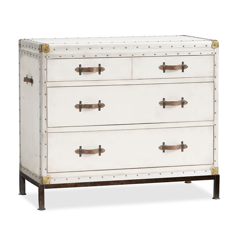 Комод в винтажном стиле Vintage Chests Белый Белый Коричневый Комод в винтажном стиле Vintage Chests Белый Белый Коричневый в Брянске | Loft Concept