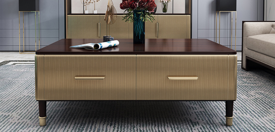Birmingham Textured Coffee Table Gold Birmingham Textured Coffee Table Gold - Loft-Concept в Брянске